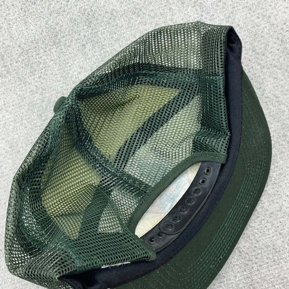 Vintage National Park Service Trucker Hat Cap SnapBack 80s 90s Nature USA Green